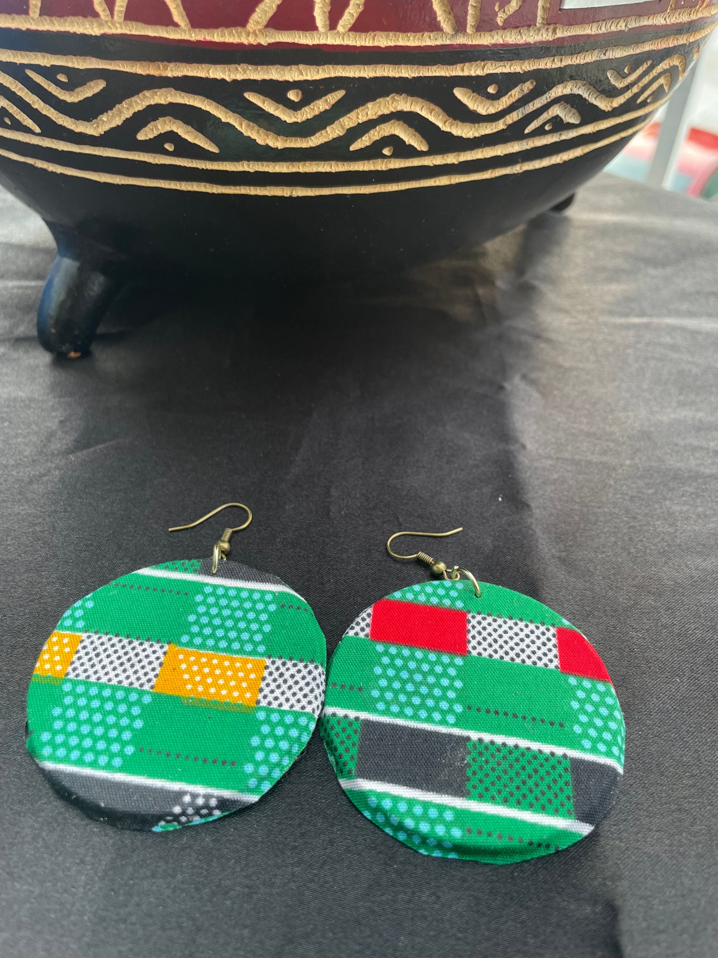 African/Ankara Fabric Earrings
