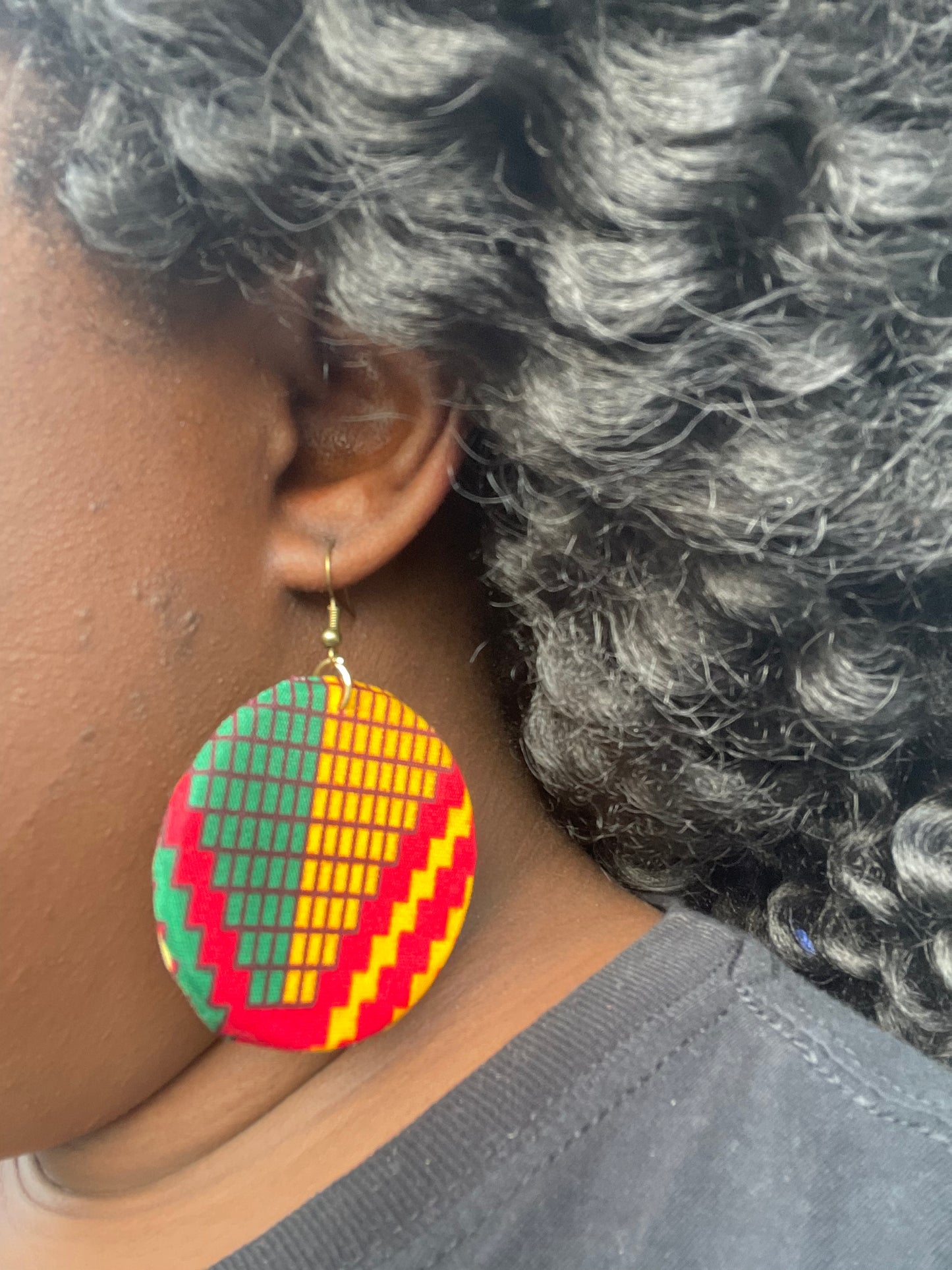 African/Ankara Fabric Earrings