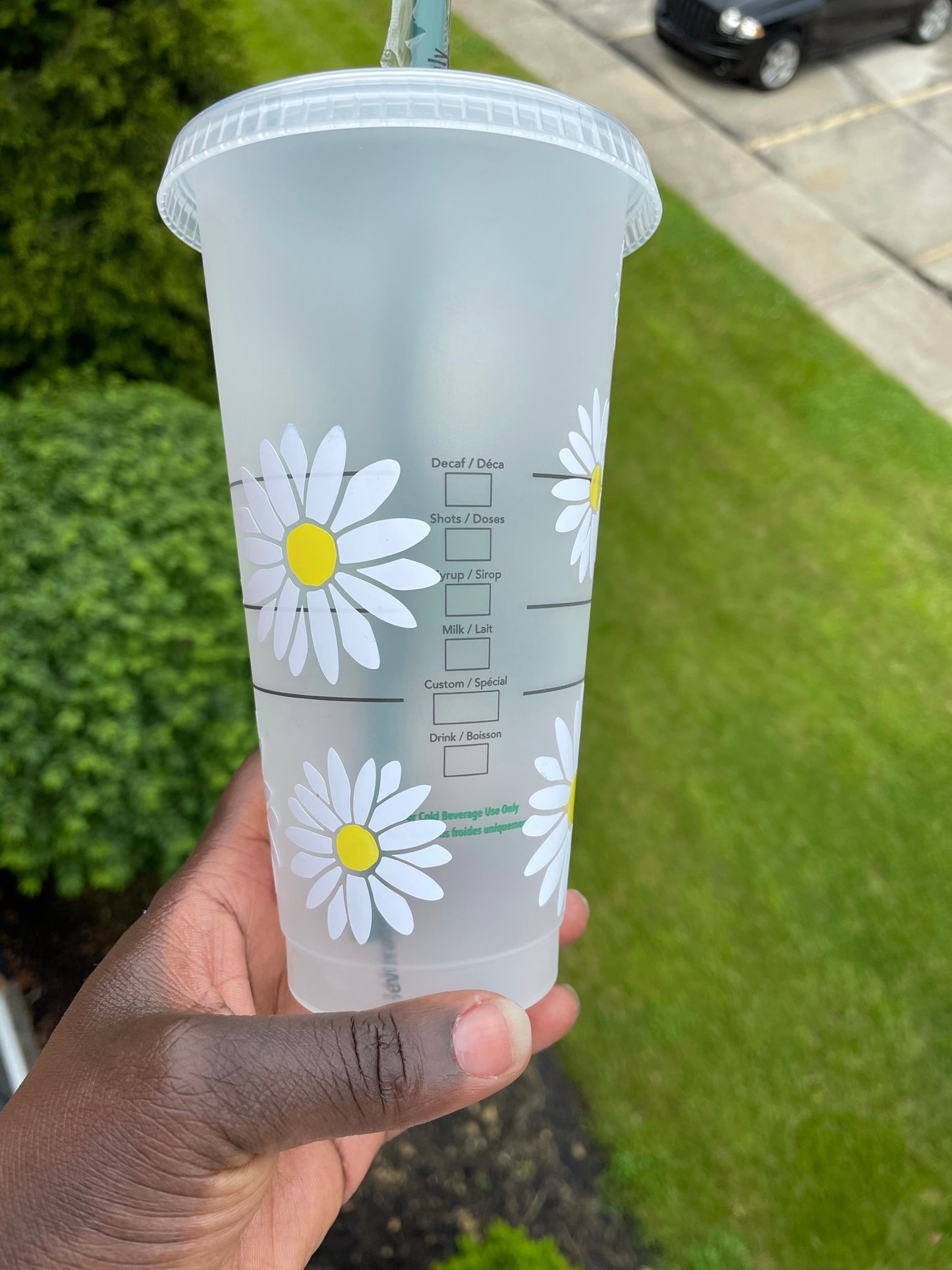 Daisies Personalized Starbucks Cold Cup
