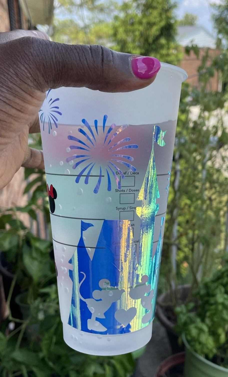 Disney Mini Mouse Inspired Personalized Starbucks Cold Cup