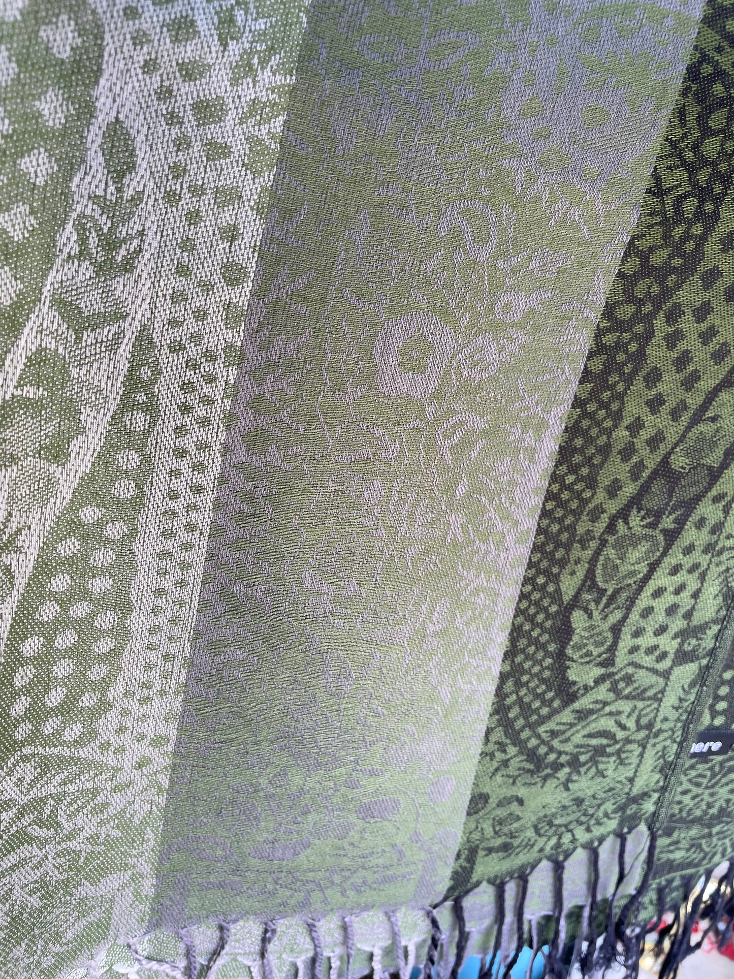Patterned Rows - Cashmere Scarf /Shawl