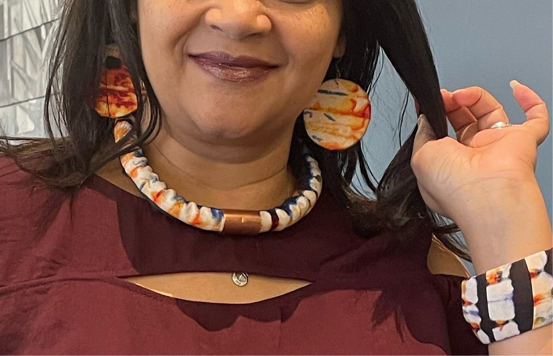 African/Ankara Fabric Necklaces