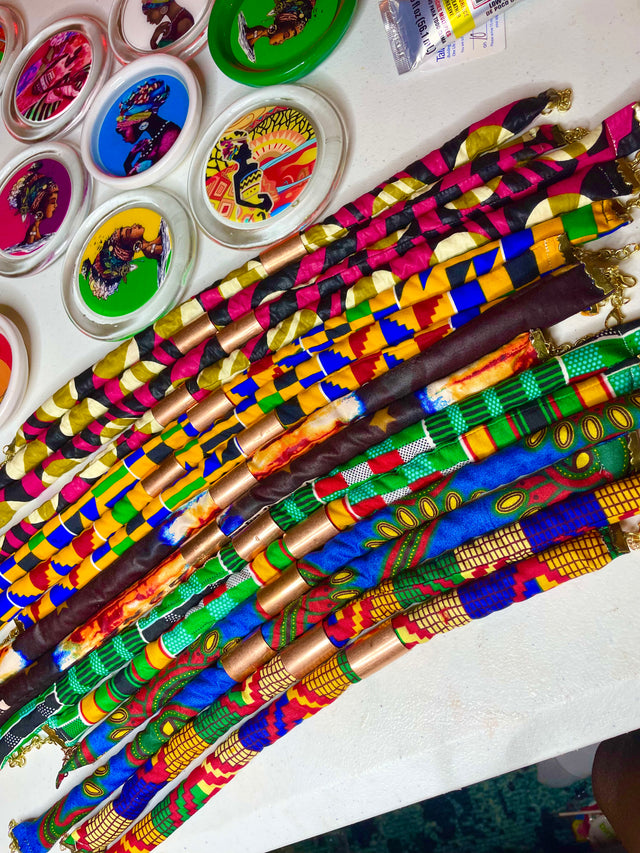 African/Ankara Fabric Necklaces