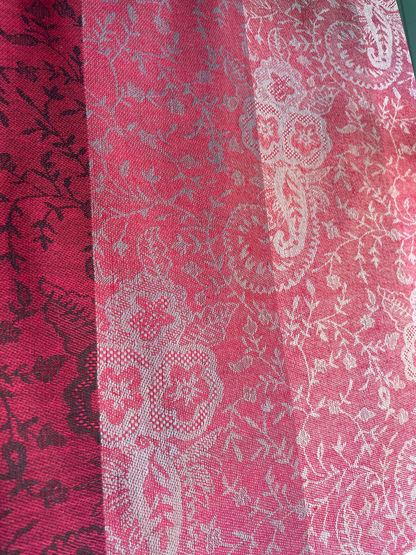 Patterned Rows - Cashmere Scarf /Shawl