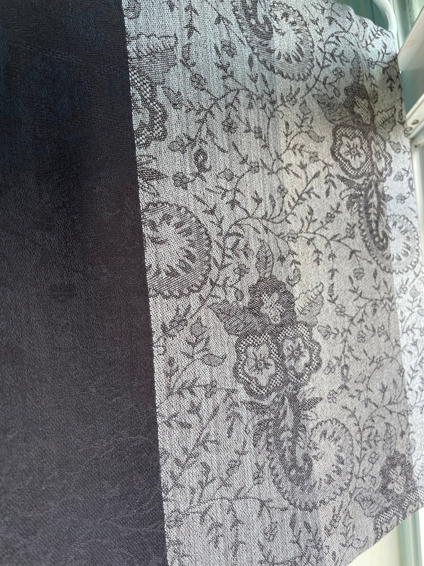 Patterned Rows - Cashmere Scarf /Shawl