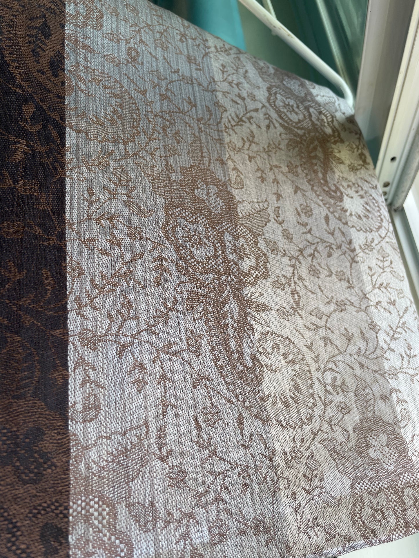 Patterned Rows - Cashmere Scarf /Shawl