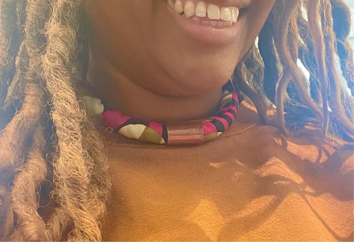 African/Ankara Fabric Necklaces