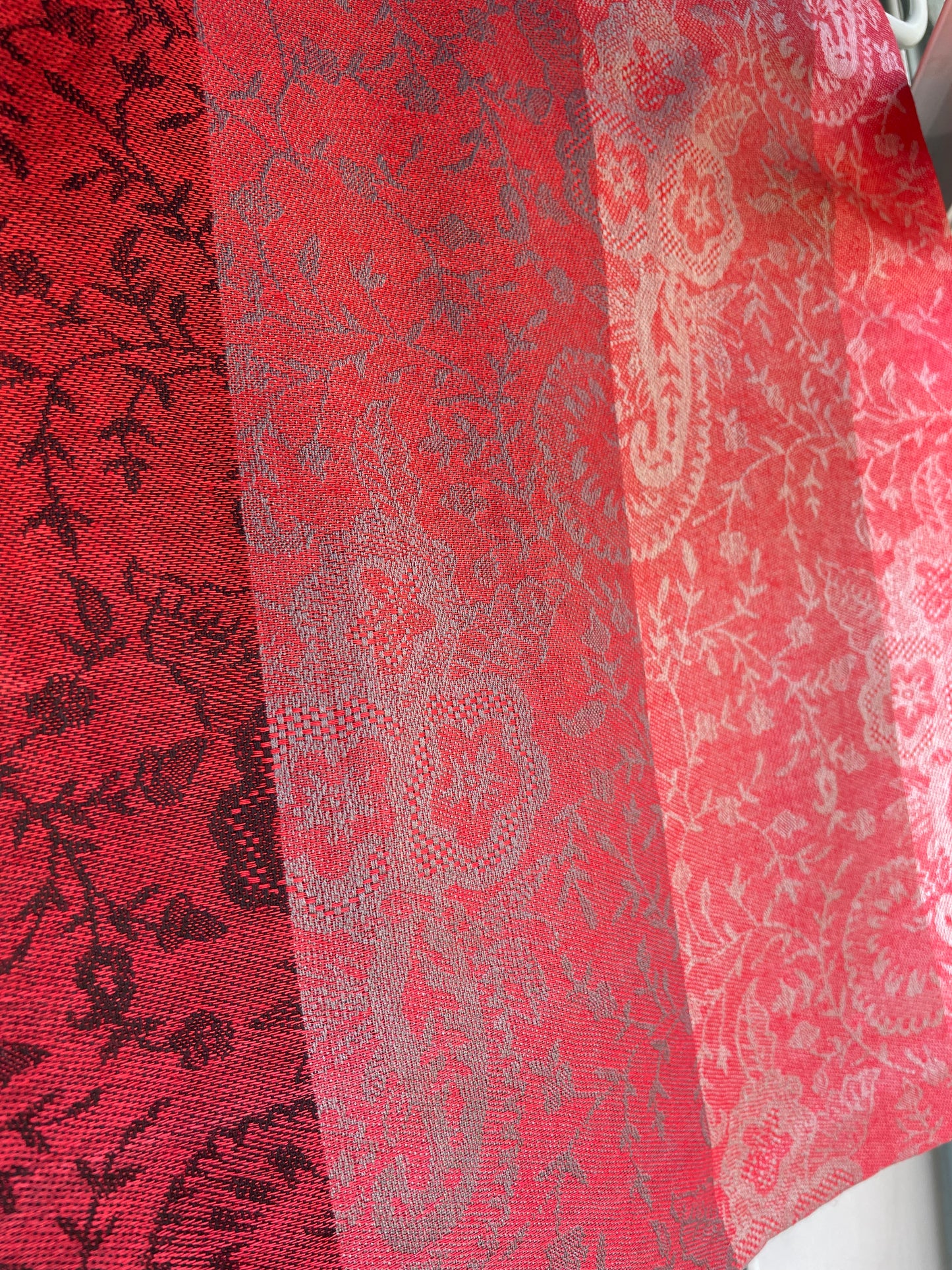 Patterned Rows - Cashmere Scarf /Shawl