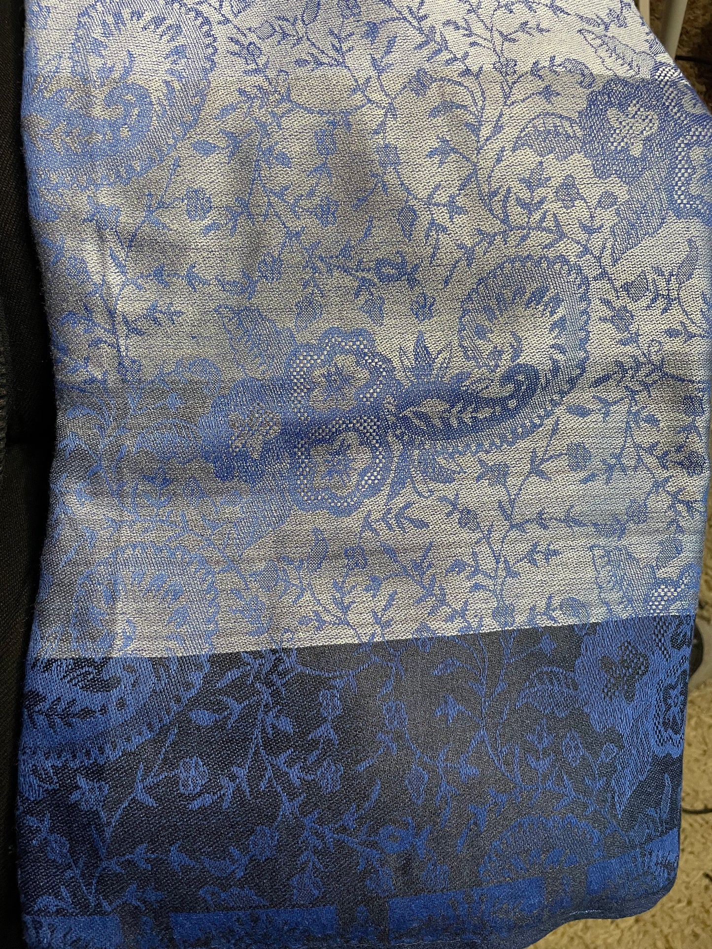 Patterned Rows - Cashmere Scarf /Shawl
