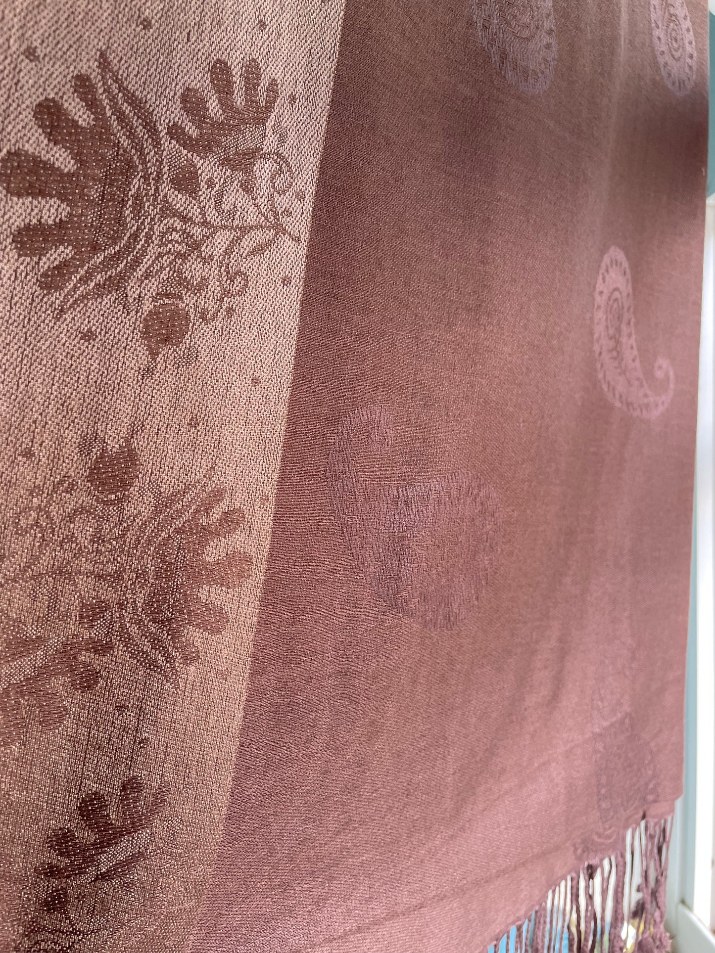 Framed Paisley - Cashmere Scarf /Shawl
