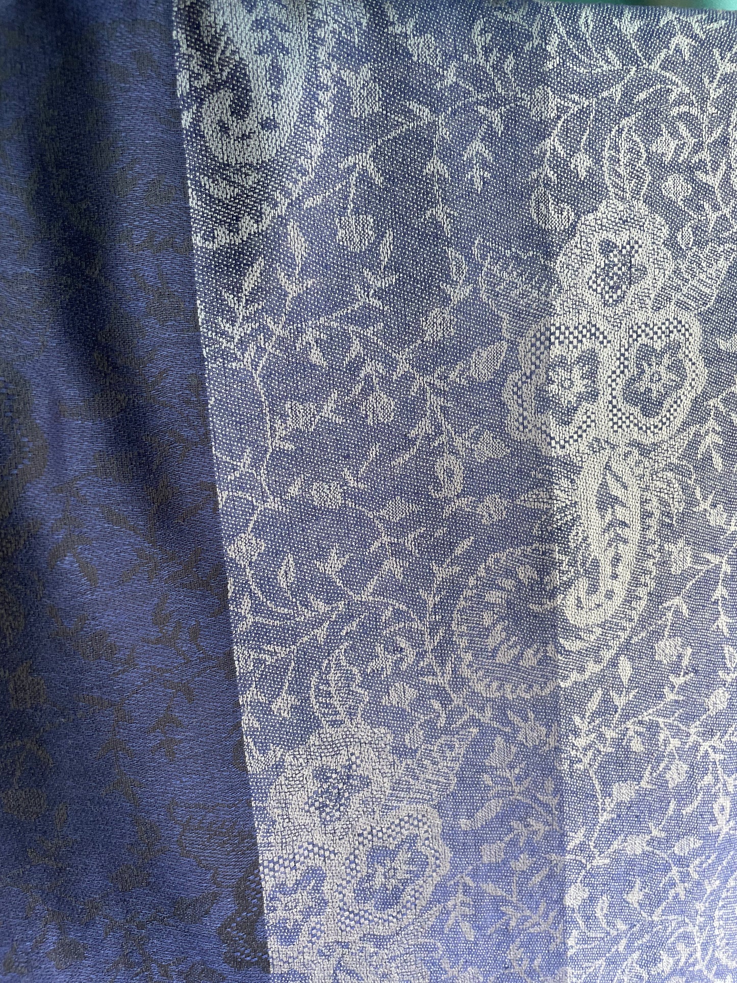 Patterned Rows - Cashmere Scarf /Shawl