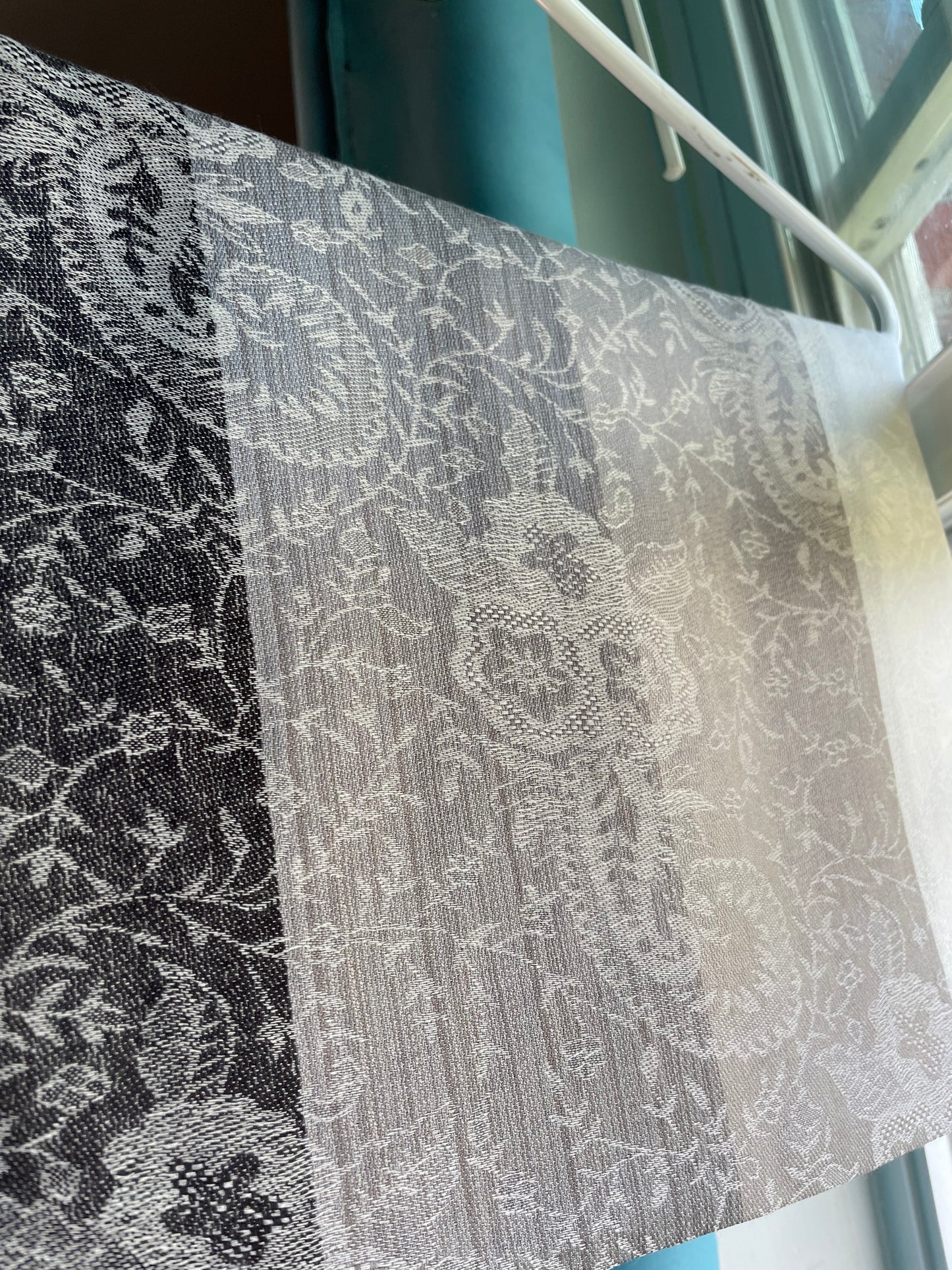 Patterned Rows - Cashmere Scarf /Shawl