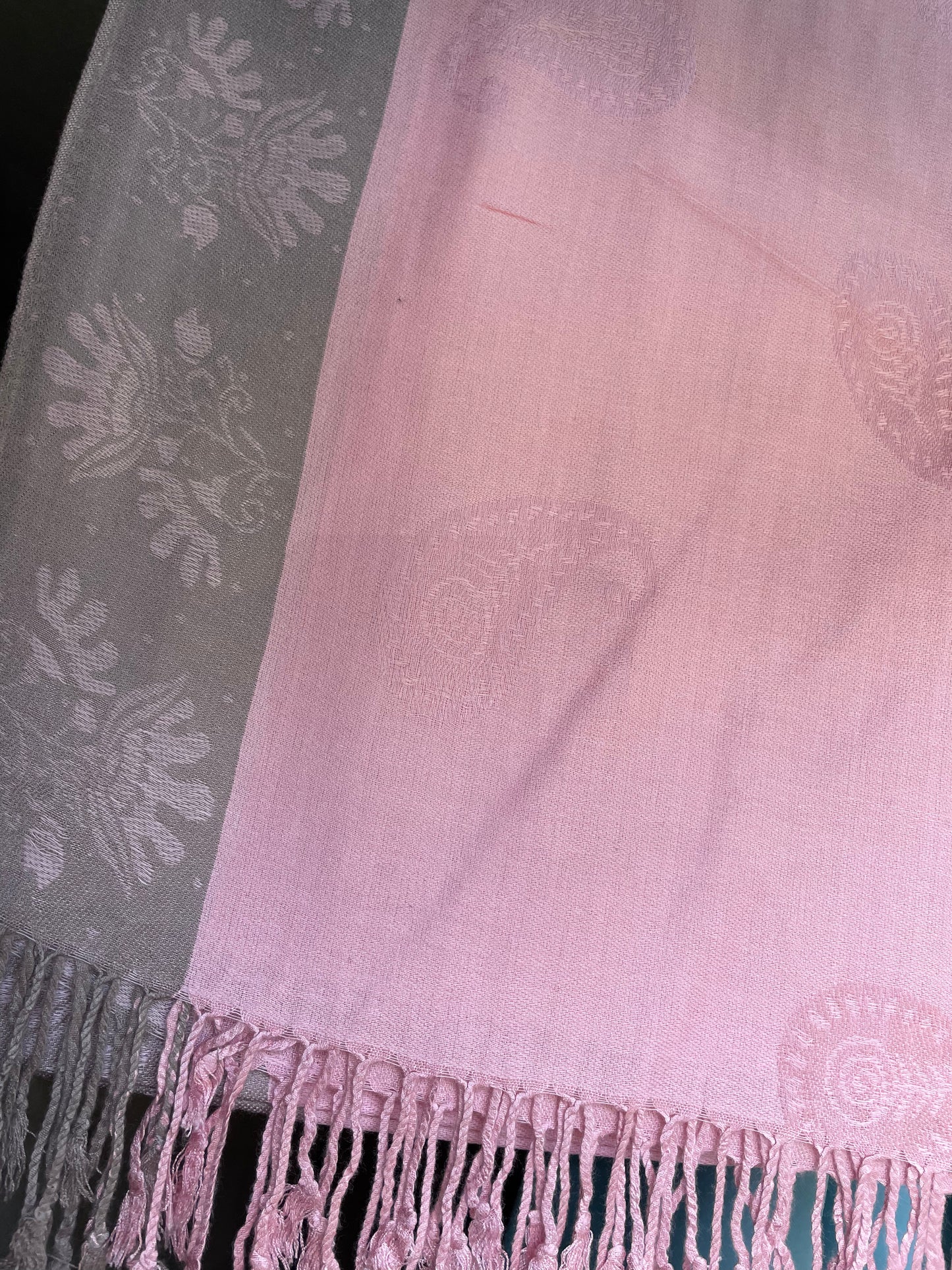 Framed Paisley - Cashmere Scarf /Shawl