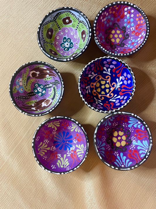 Handmade Ceramic Bowls - Purples