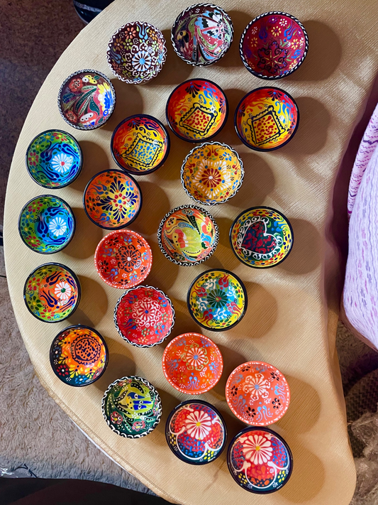Handmade Ceramic Bowls- Oranges