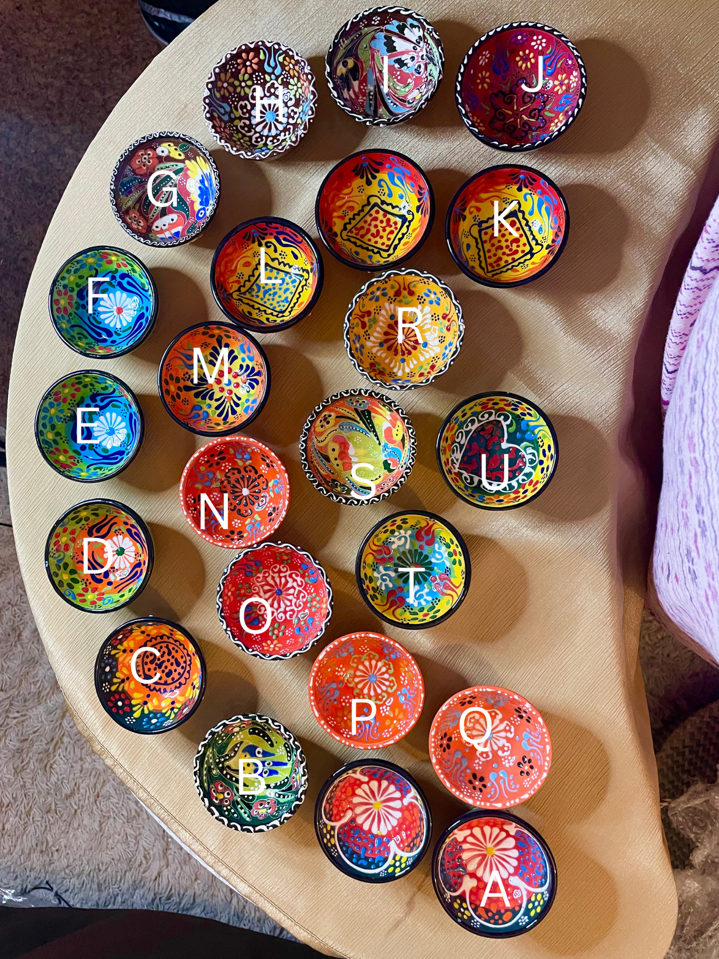 Handmade Ceramic Bowls- Oranges