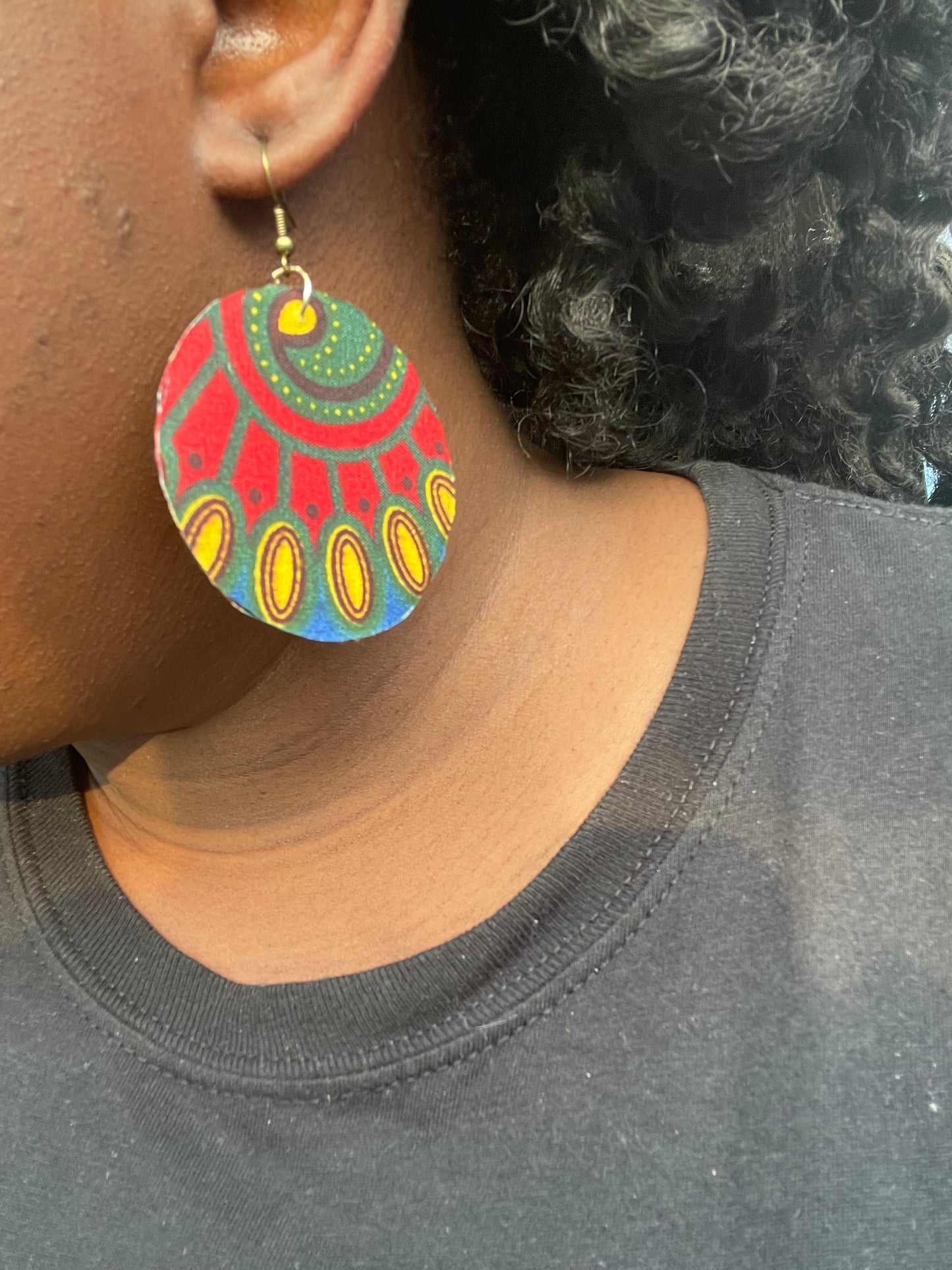 African/Ankara Fabric Earrings