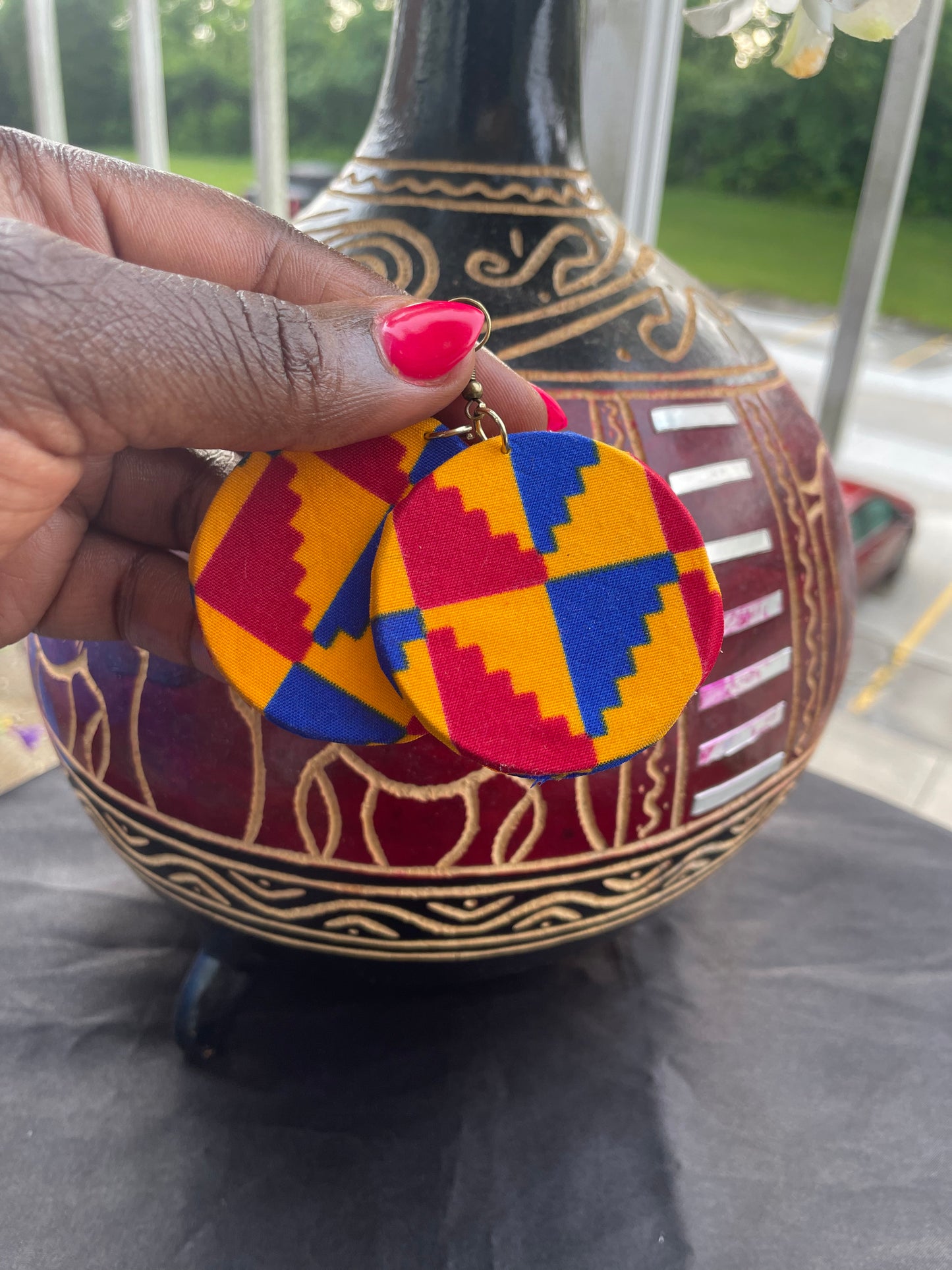 African/Ankara Fabric Earrings
