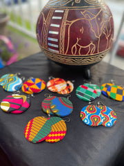African/Ankara Fabric Earrings