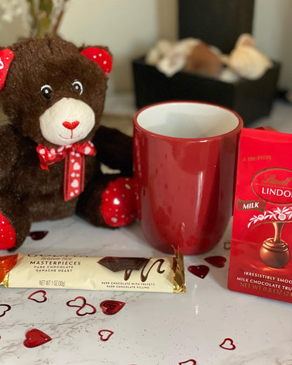 Valentine’s Day Teddy Bear & Cup Small Pack