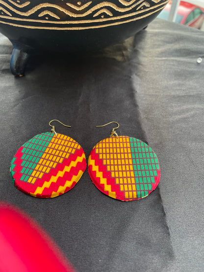 African/Ankara Fabric Earrings