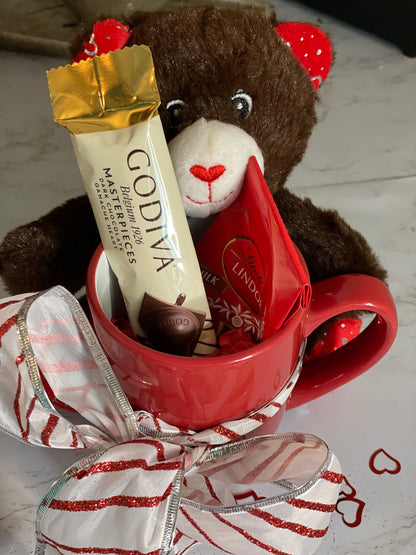 Valentine’s Day Teddy Bear & Cup Small Pack