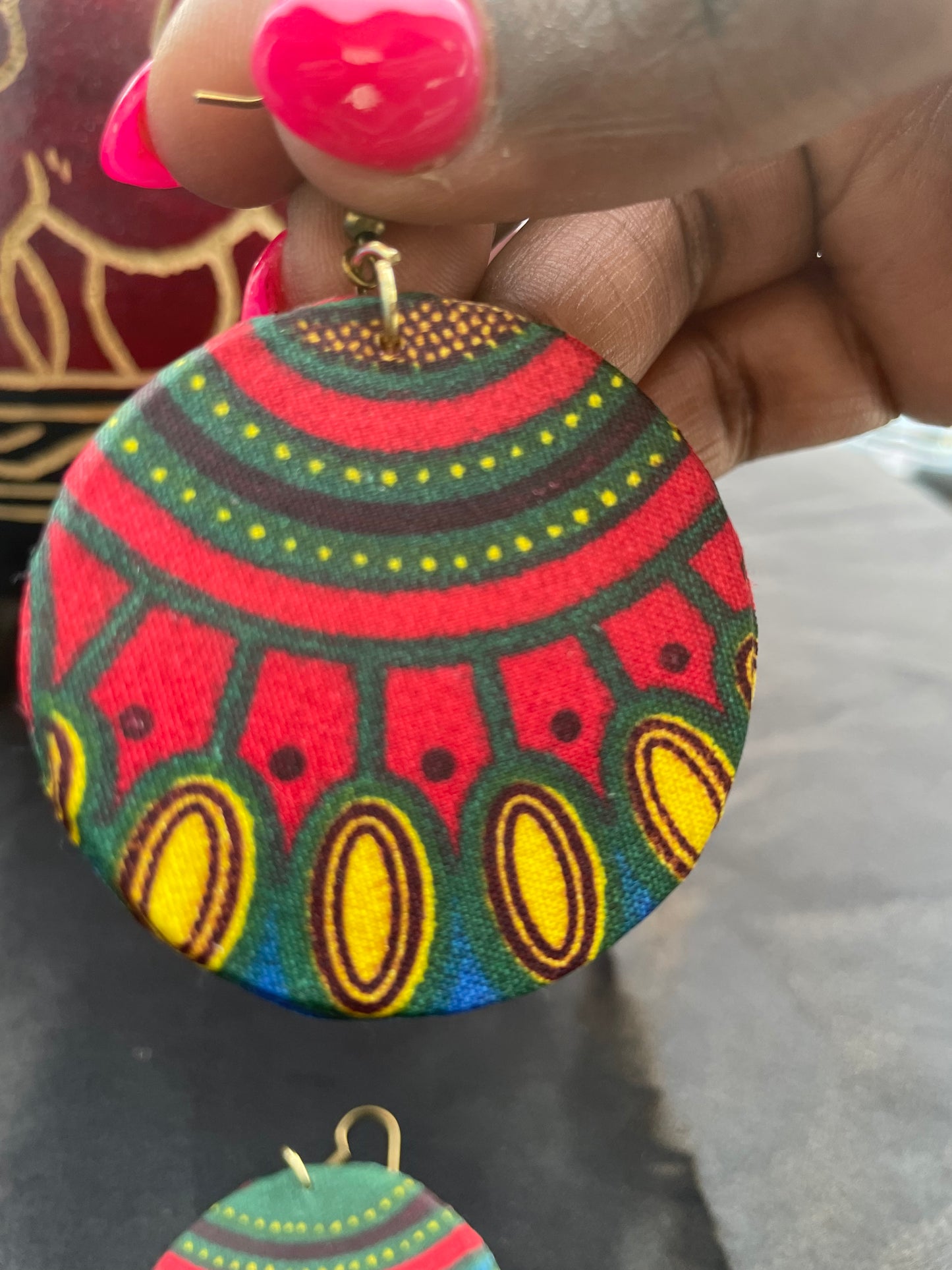 African/Ankara Fabric Earrings