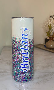 Mermaid Birthday Party Personalized Tumbler