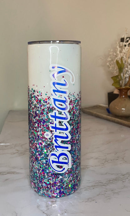 Mermaid Birthday Party Personalized Tumbler