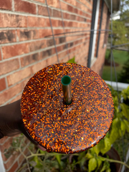 Fall/Autumn Snow Globe Glitter Venti Starbucks Tumbler w/Glitter Lid