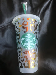 Leopard Personalized Starbucks Cold Cup