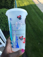 Disney Mini Mouse Inspired Personalized Starbucks Cold Cup