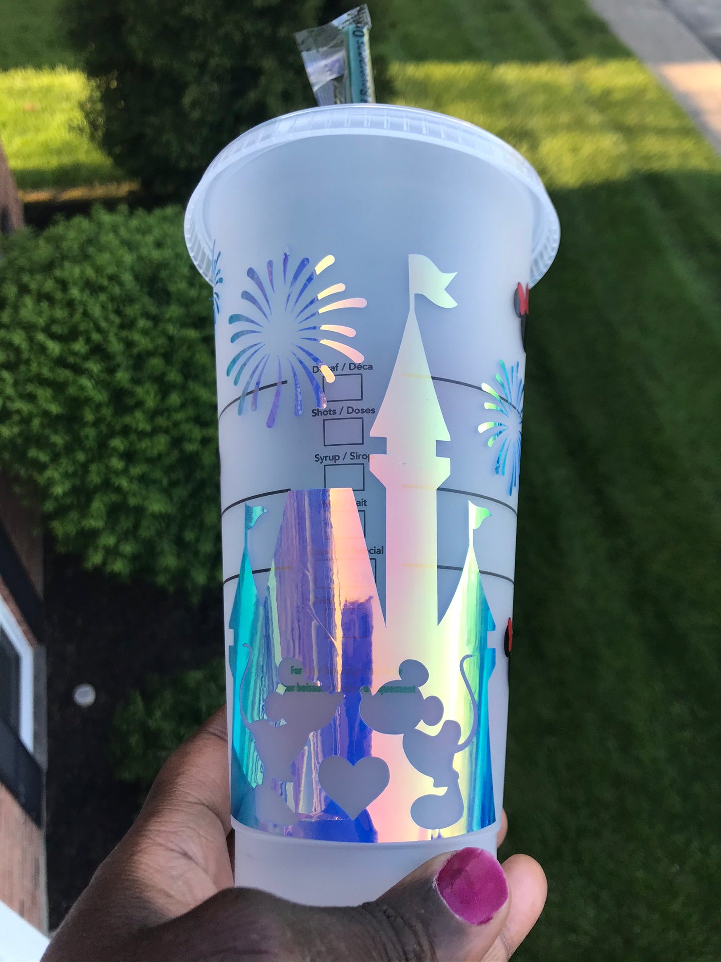 Disney Mini Mouse Inspired Personalized Starbucks Cold Cup