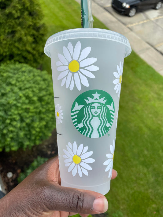 Daisies Personalized Starbucks Cold Cup