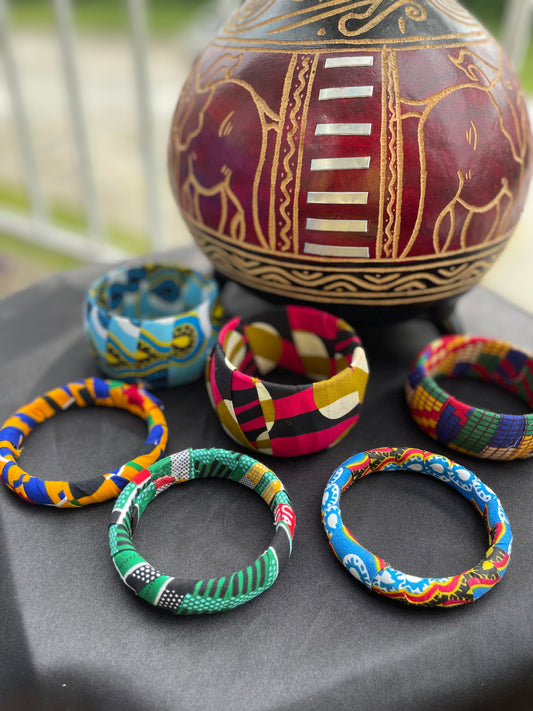 African/Ankara Fabric Bracelets