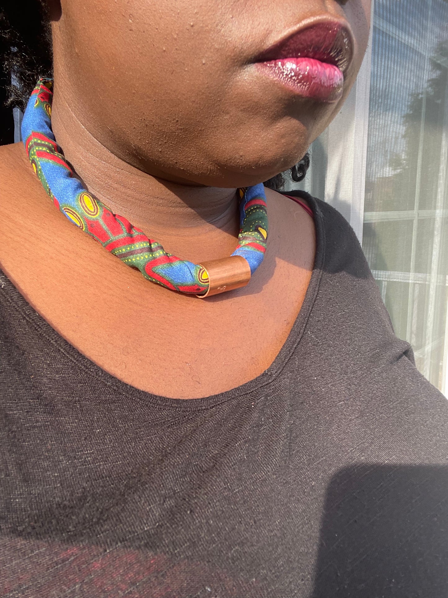 African/Ankara Fabric Necklaces