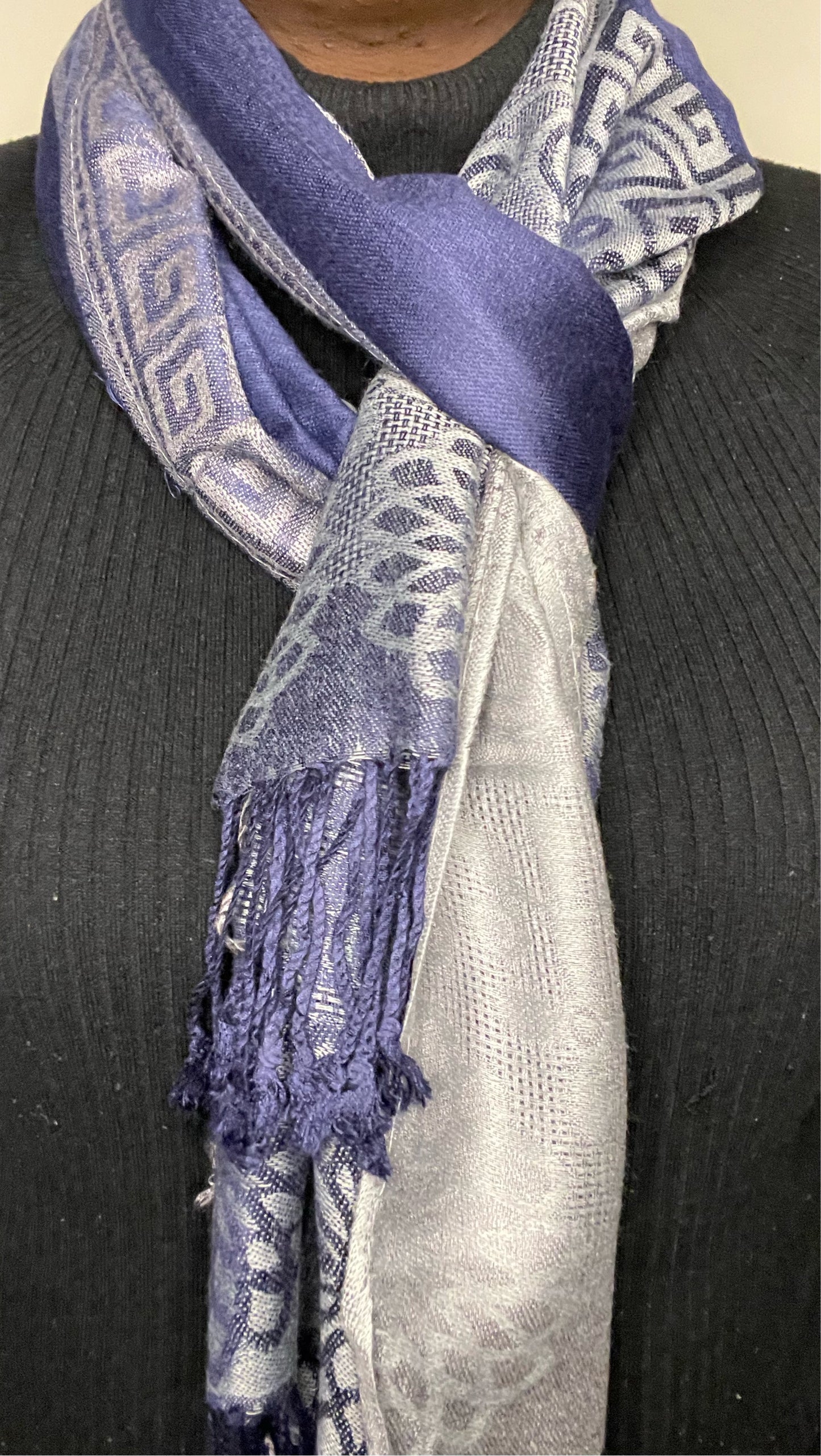 Square Edge - Cashmere Scarf /Shawl
