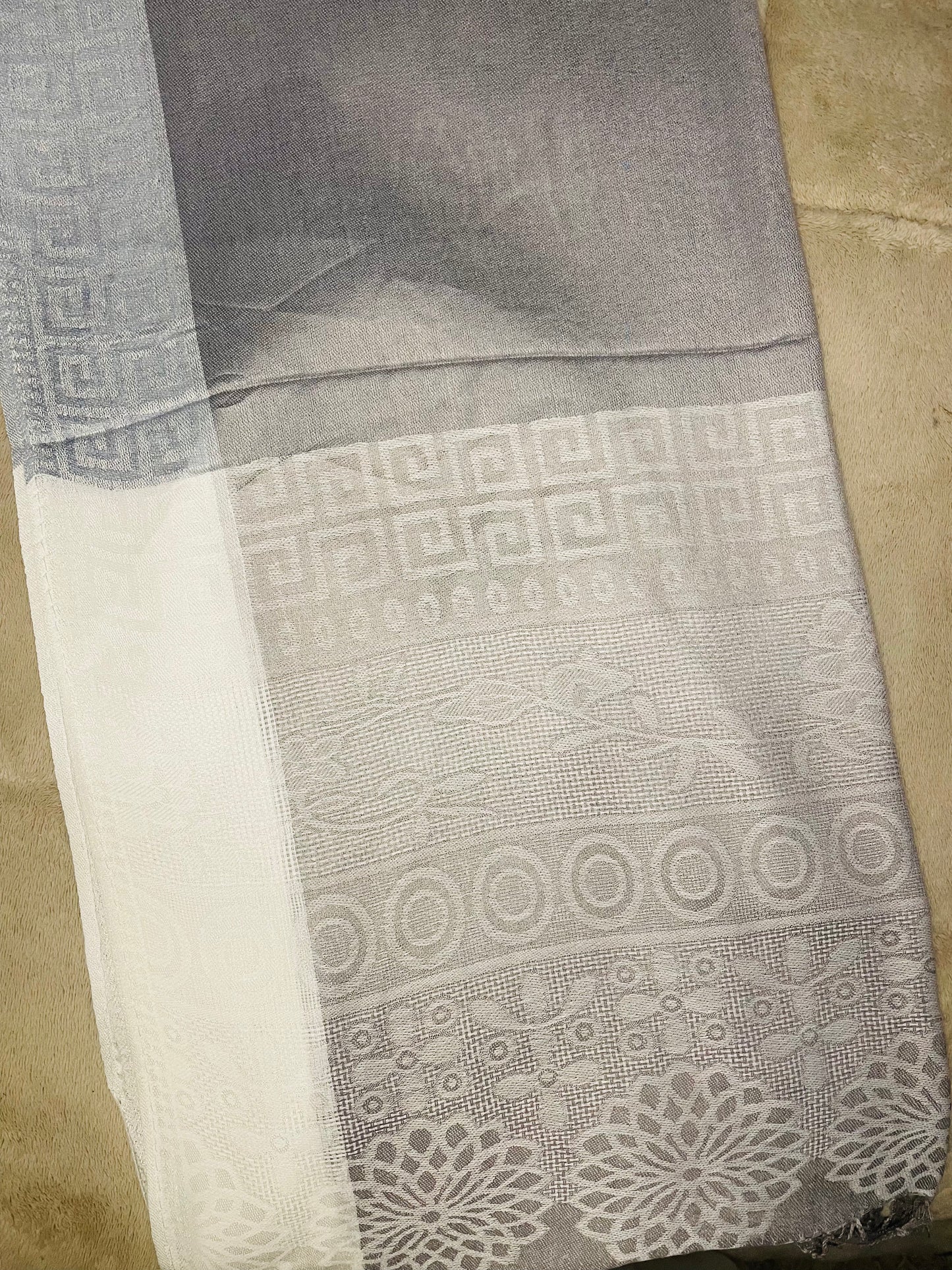 Square Edge - Cashmere Scarf /Shawl