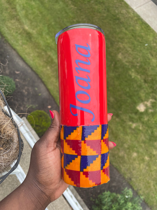African/Ankara Tumbler