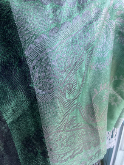 Patterned Rows - Cashmere Scarf /Shawl