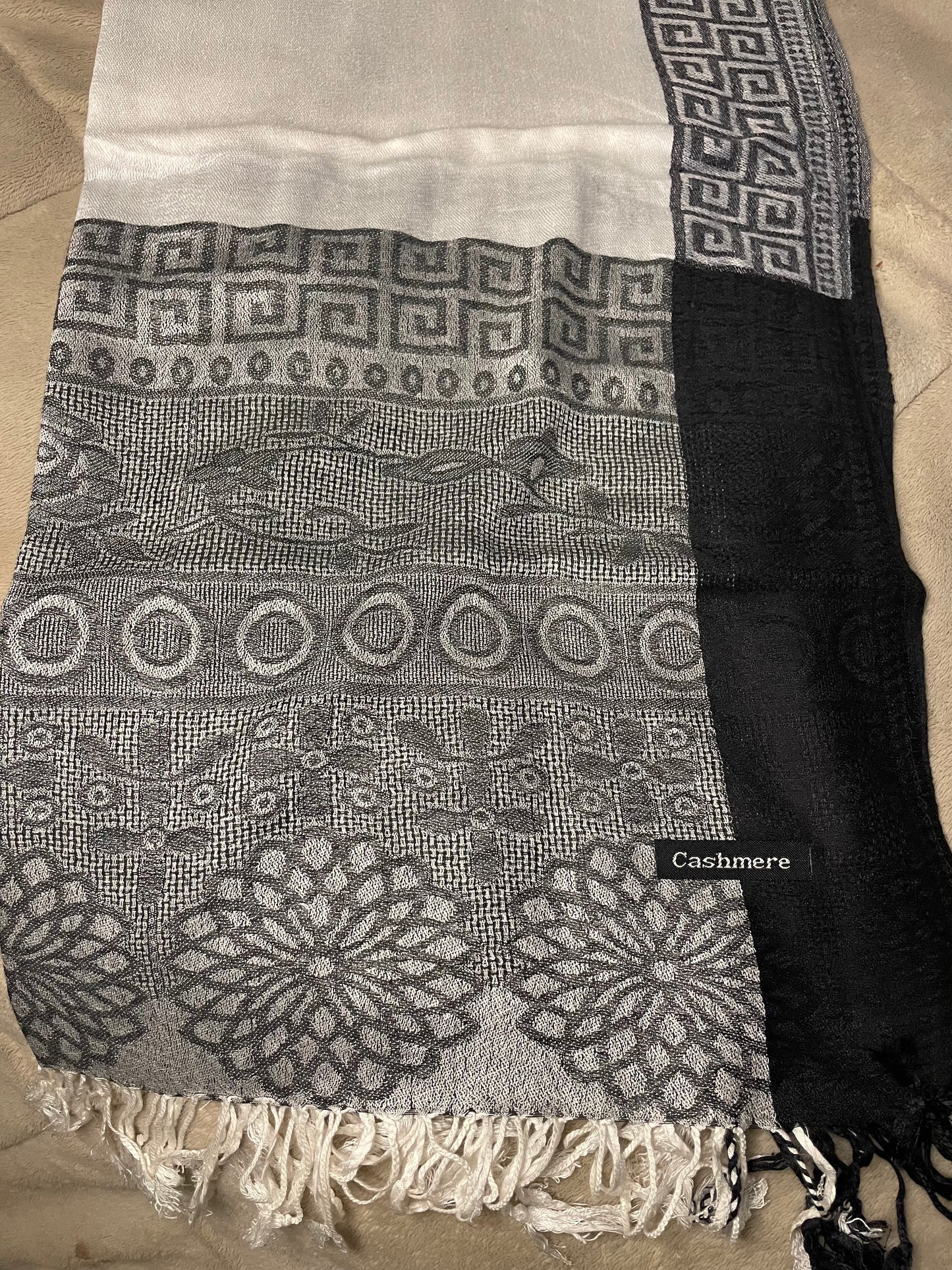 Square Edge - Cashmere Scarf /Shawl
