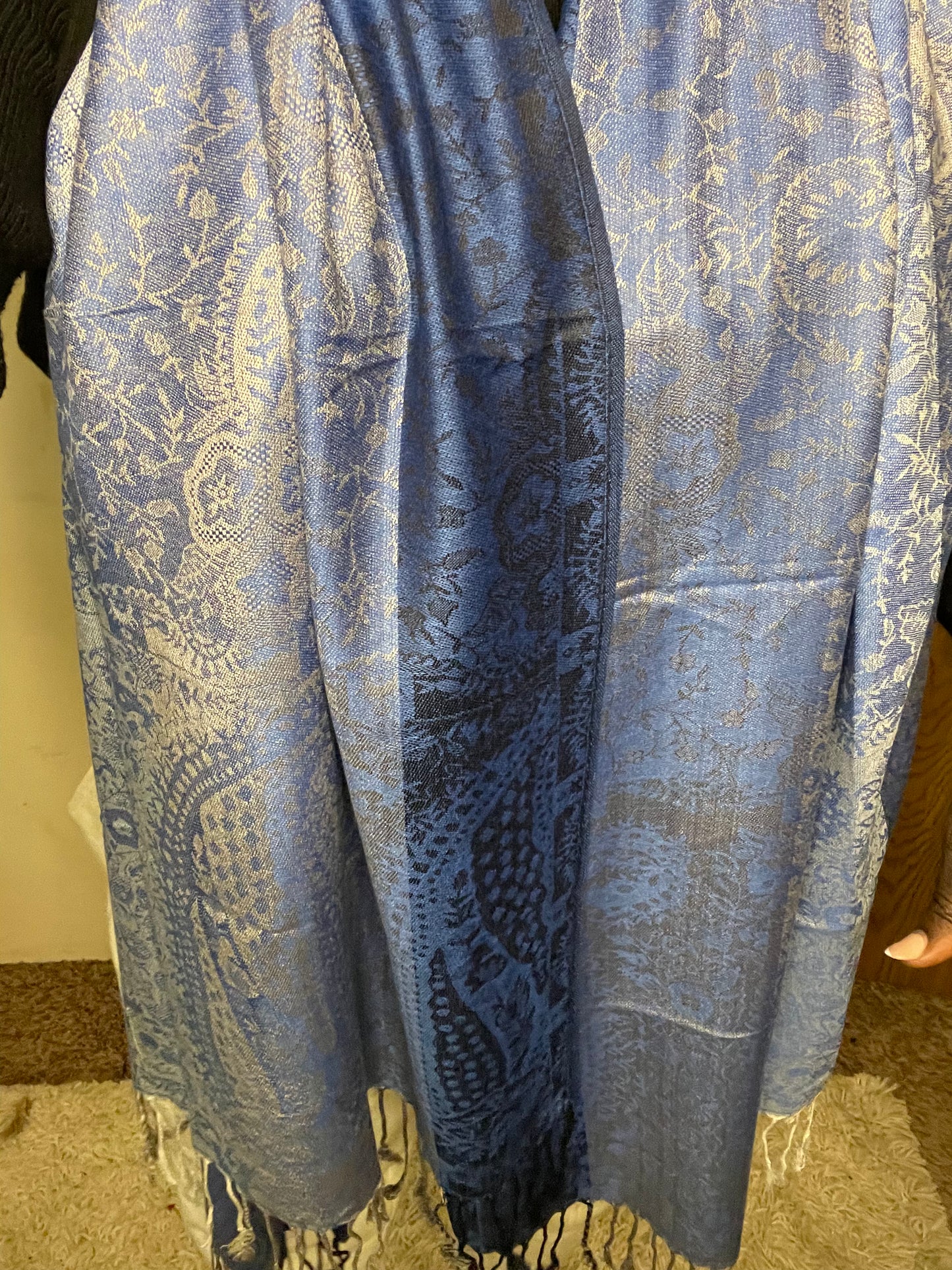 Patterned Rows - Cashmere Scarf /Shawl