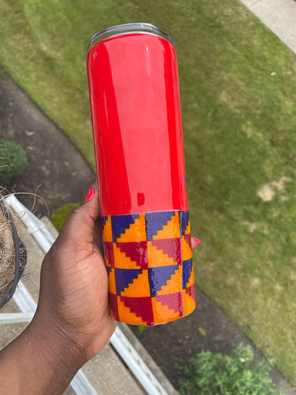African/Ankara Tumbler