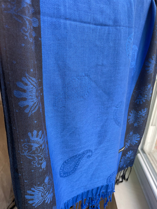 Framed Paisley - Cashmere Scarf /Shawl