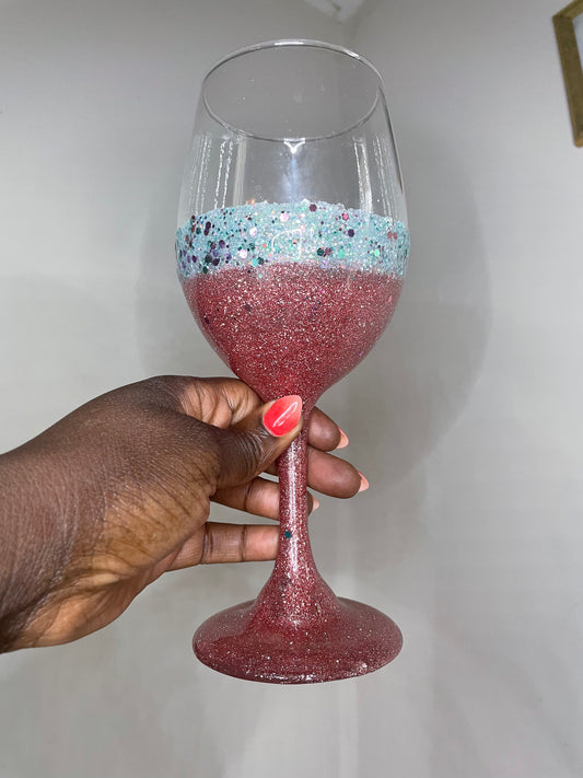 Party Glitter Wine Glass