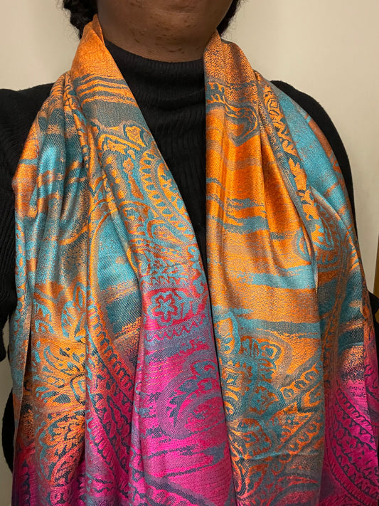 Multi- Cashmere Scarf/Shawl