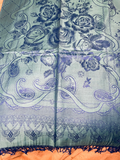 Roses - Cashmere Scarf /Shawl