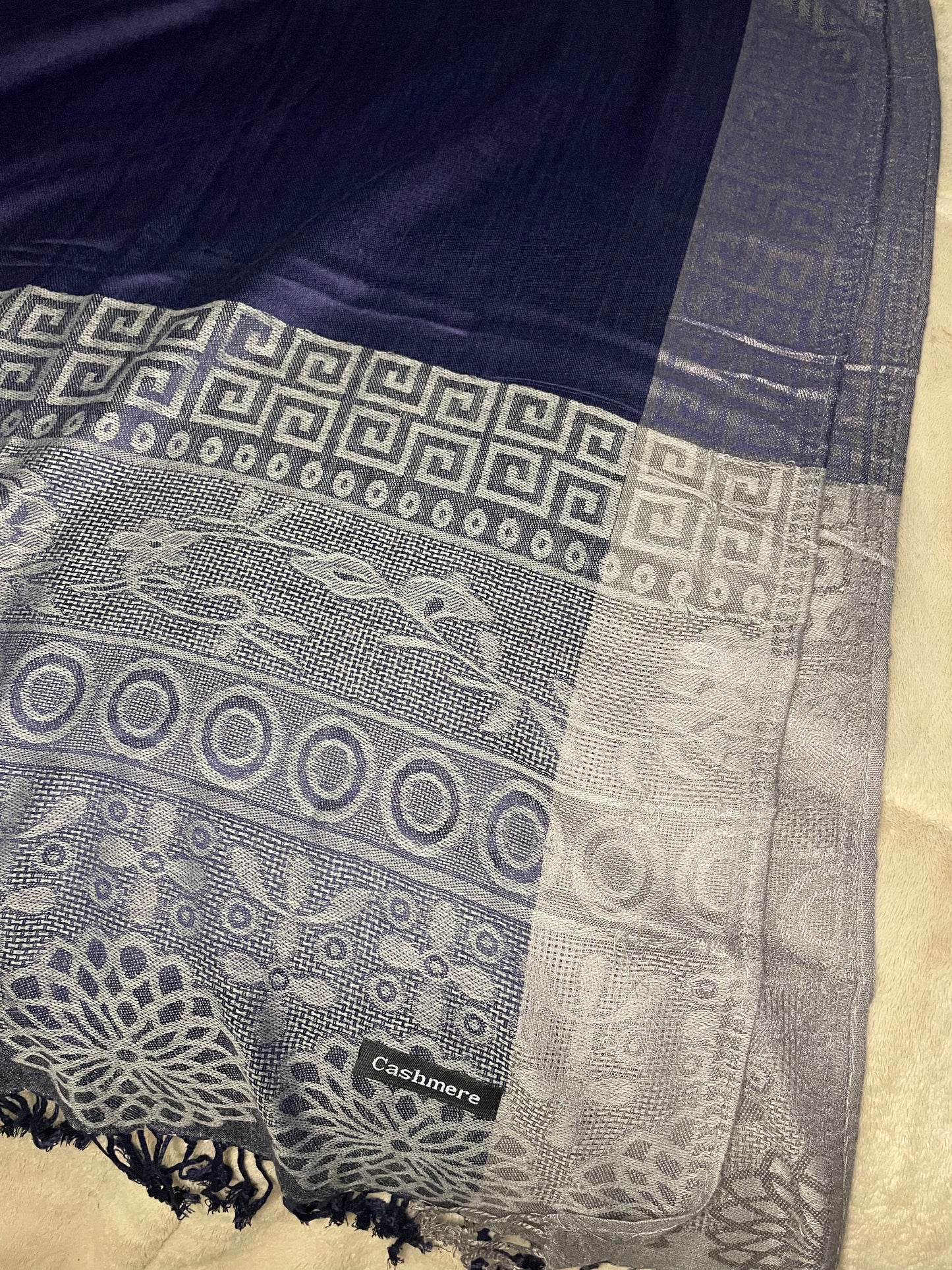 Square Edge - Cashmere Scarf /Shawl
