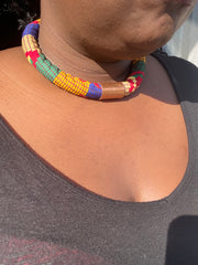 African/Ankara Fabric Necklaces