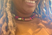African/Ankara Fabric Necklaces